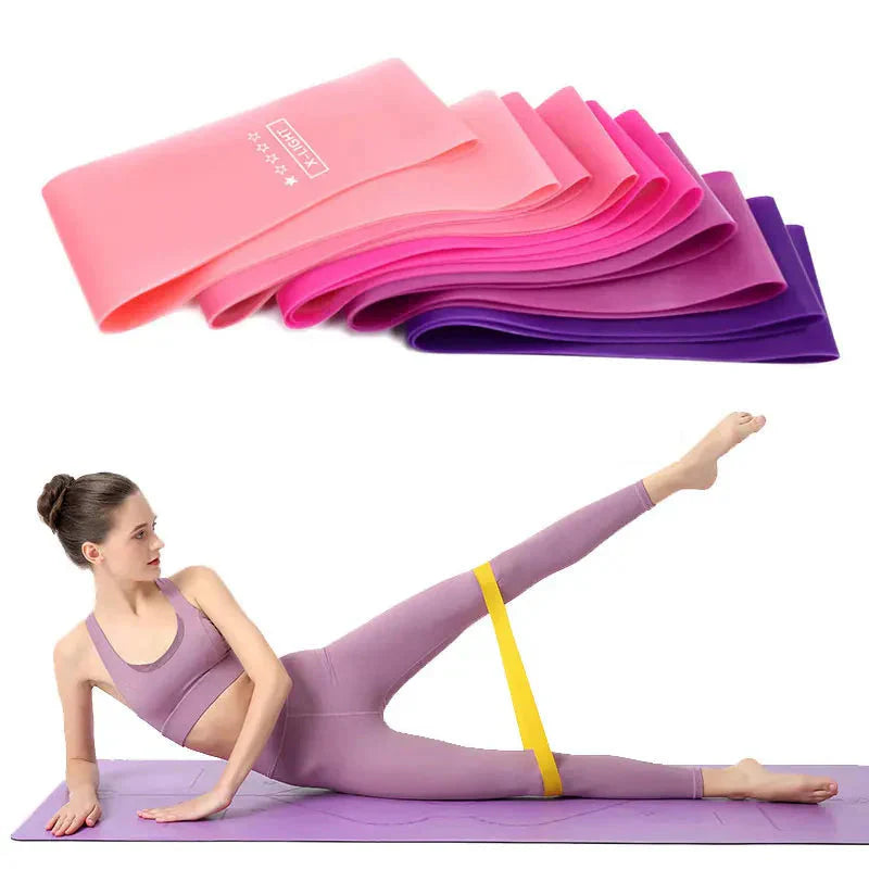 Set di 5 bande elastiche di resistenza per yoga, pilates e fitness