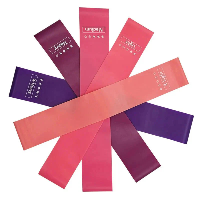 Set di 5 bande elastiche di resistenza per yoga, pilates e fitness