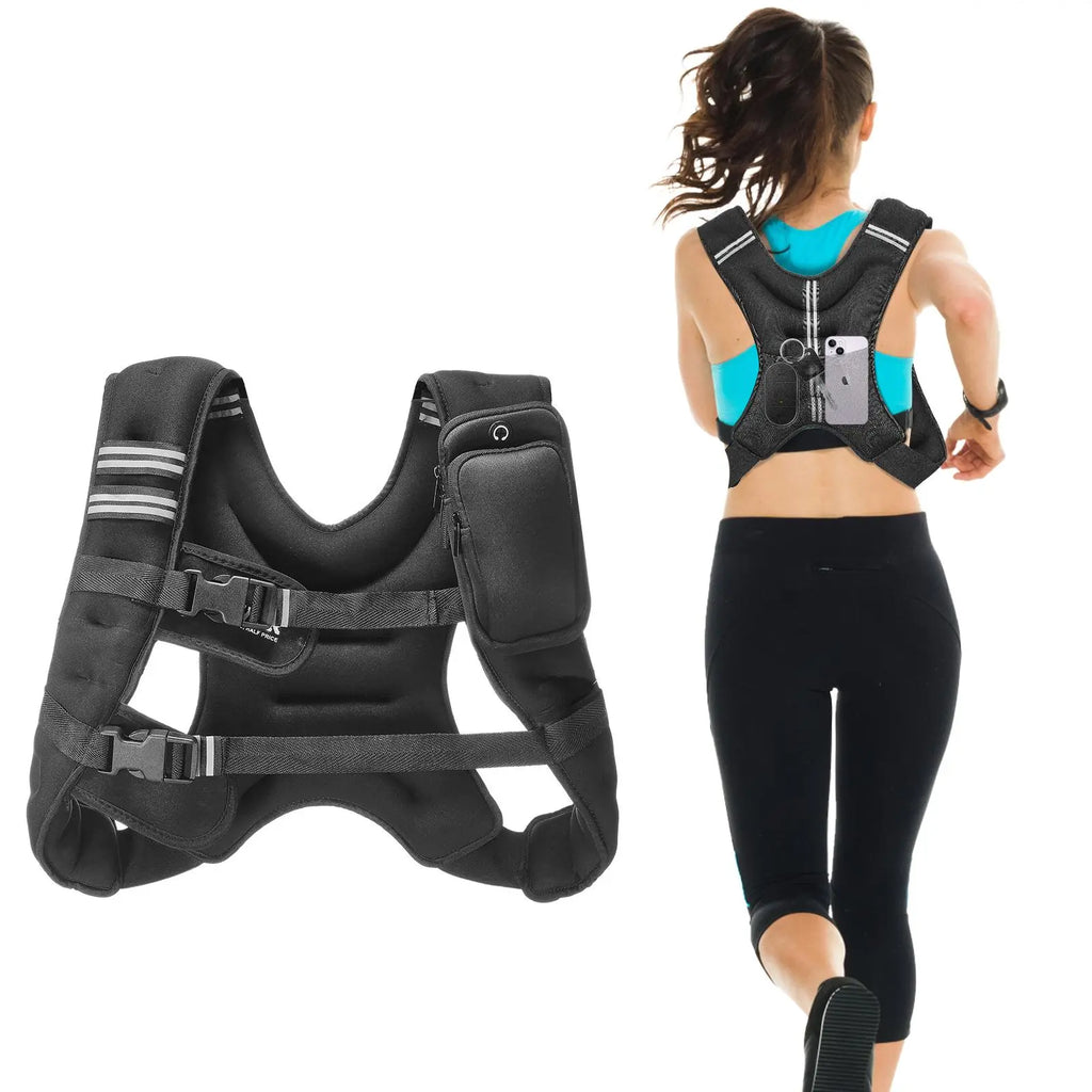 Gilet zavorrato per allenamento regolabile in neoprene
