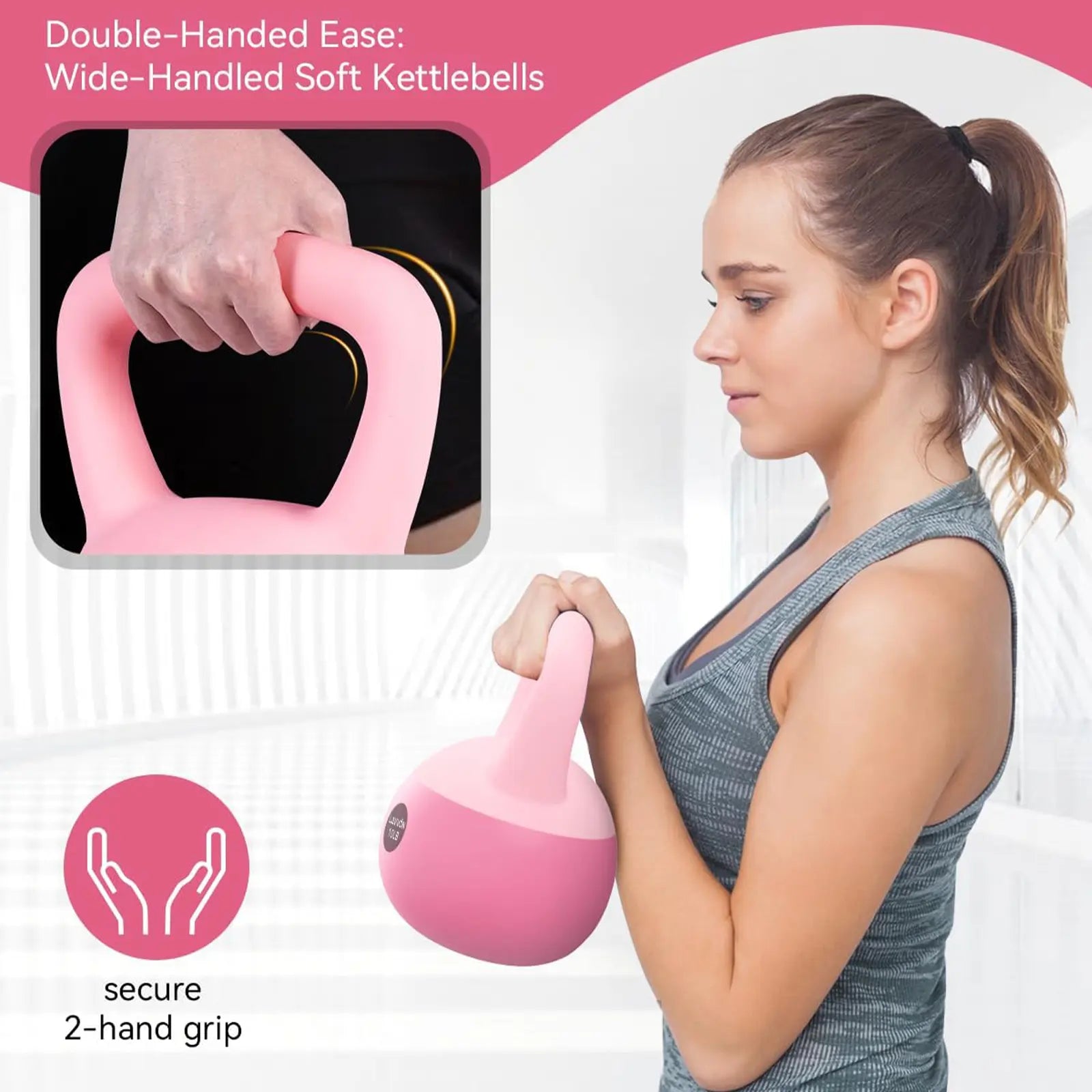 Kettlebell morbida con maniglia per allenamento funzionale