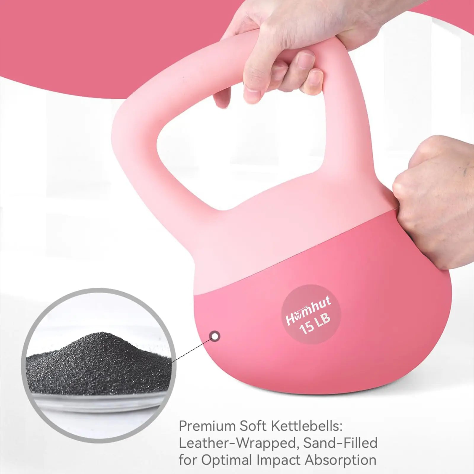 Kettlebell morbida con maniglia per allenamento funzionale