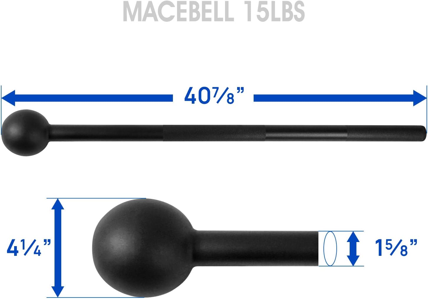 Steel mace bell in acciaio per allenamento funzionale