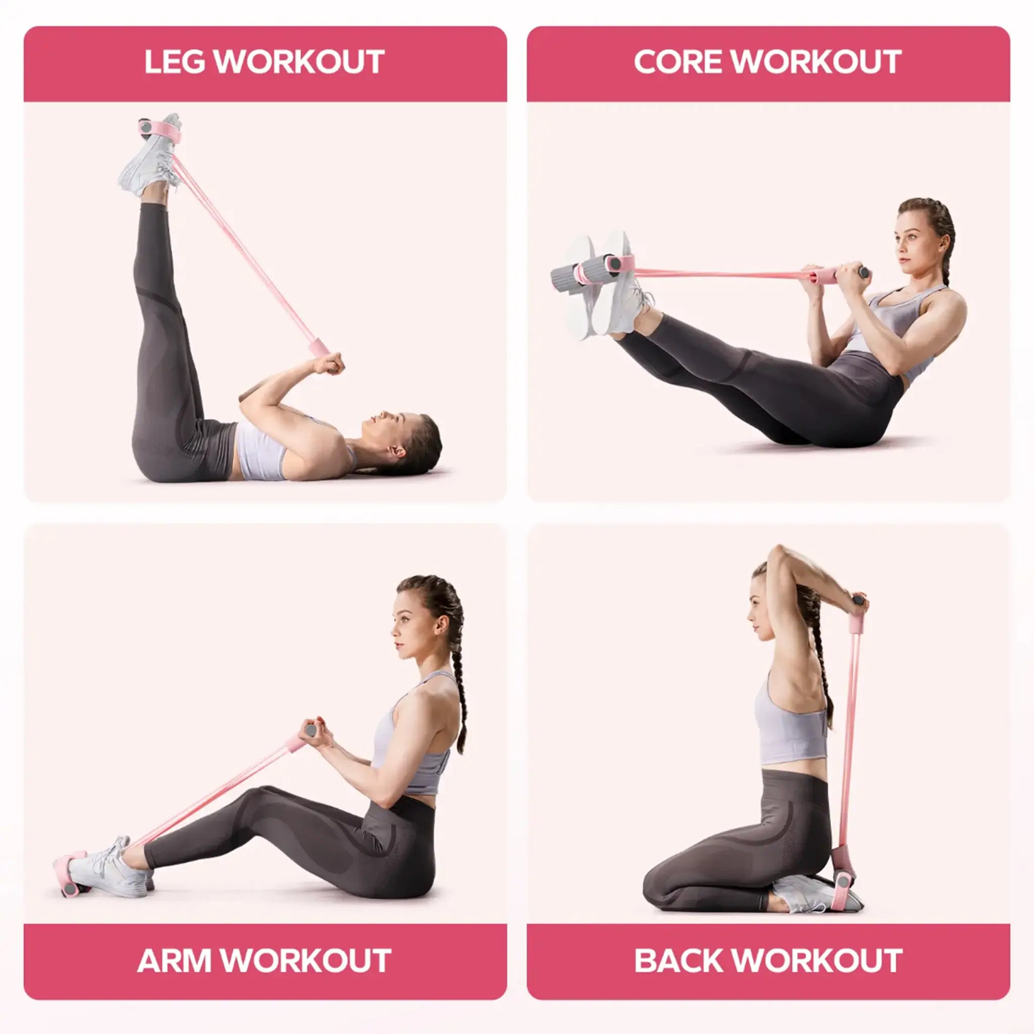 Fascia elastica con pedali per allenamento total body