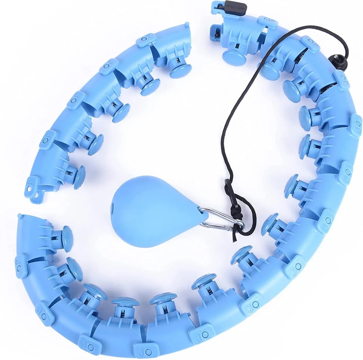 Hula hoop ponderato regolabile per fitness e dimagrimento