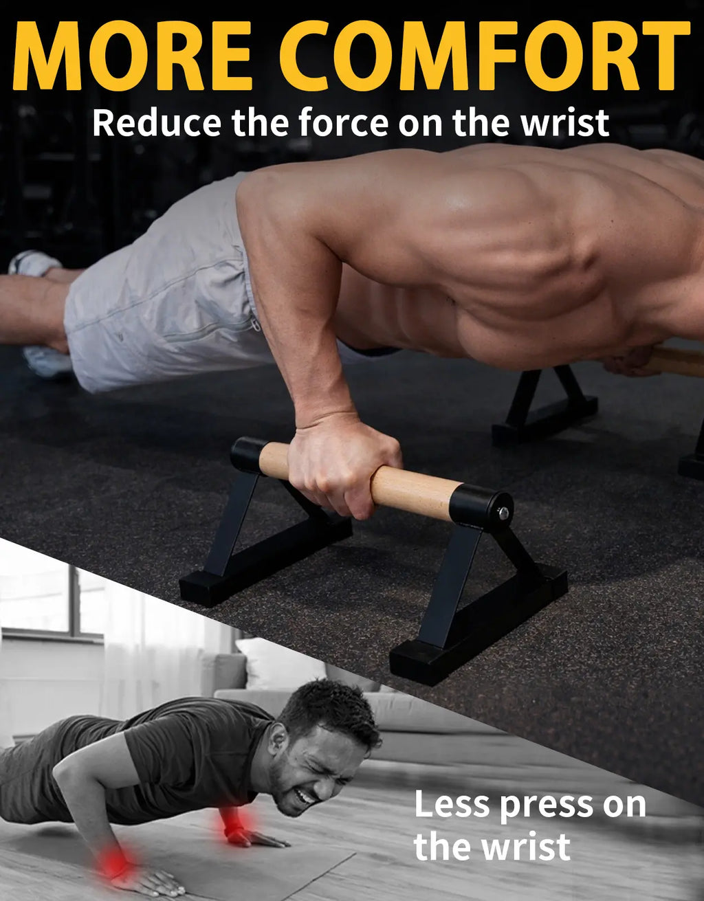 Parallettes in legno per push-up e calisthenics