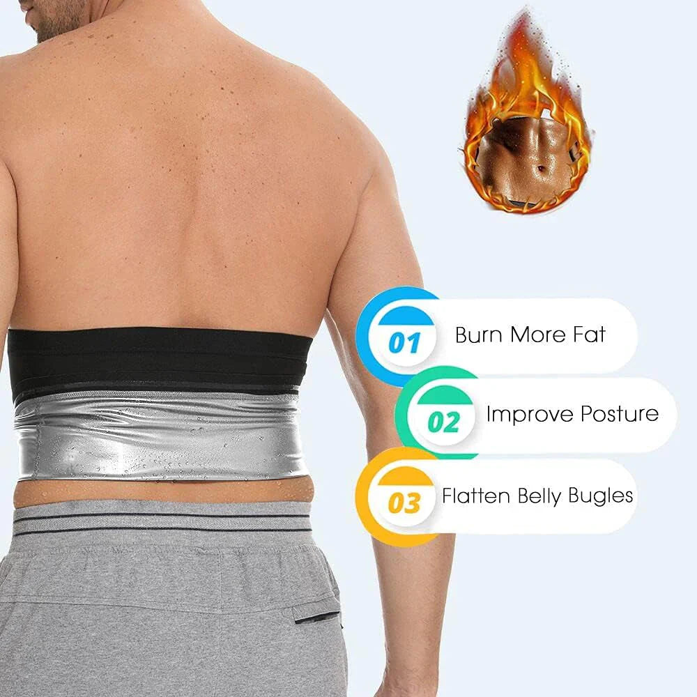 Fascia dimagrante sauna da uomo per addominali