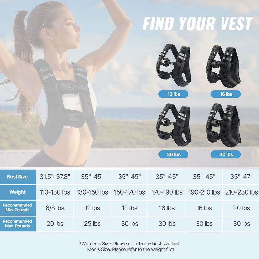 Gilet zavorrato per allenamento regolabile in neoprene
