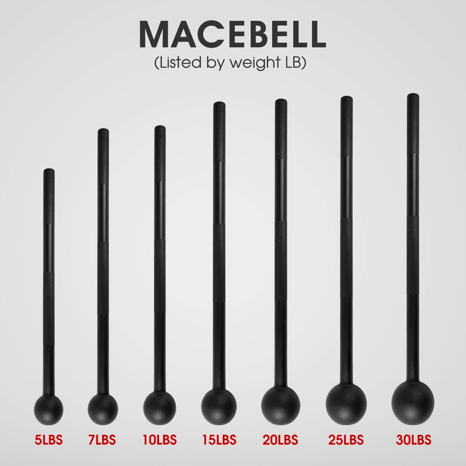 Steel mace bell in acciaio per allenamento funzionale