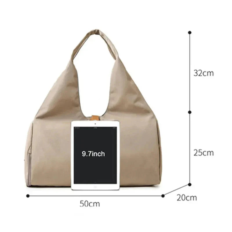 Borsa sportiva multifunzione da donna con scomparto scarpe