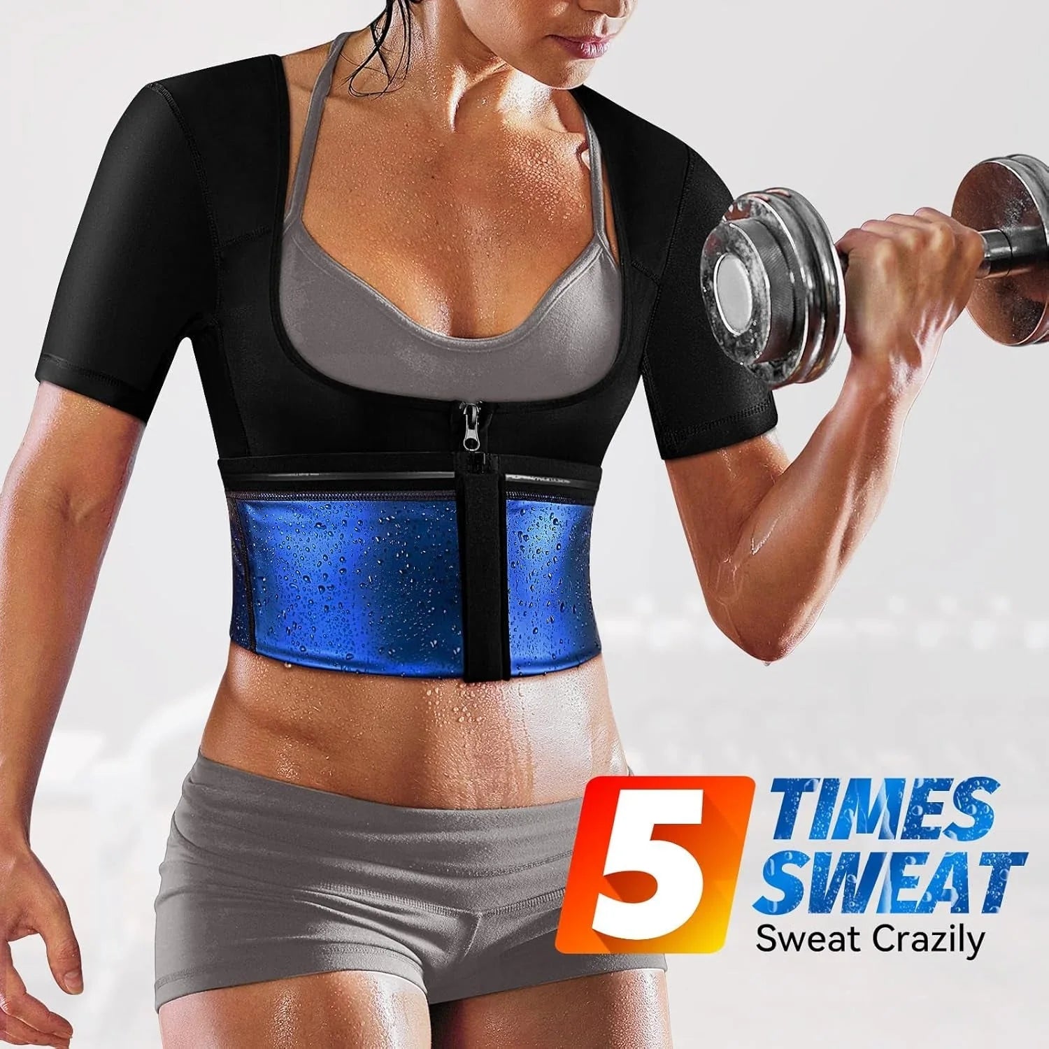 Canotta sauna dimagrante da donna effetto sudore