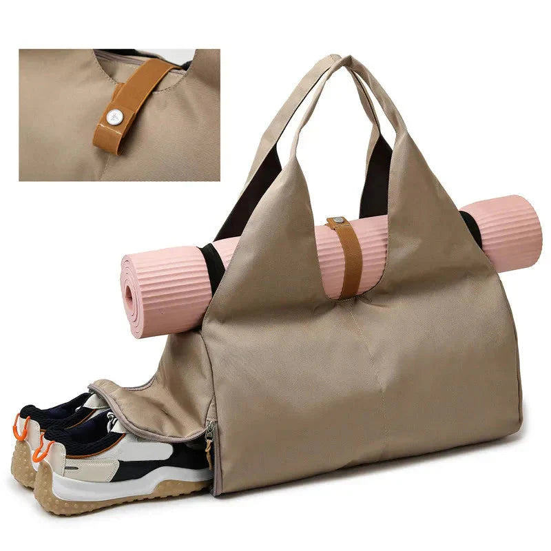 Borsa sportiva multifunzione da donna con scomparto scarpe